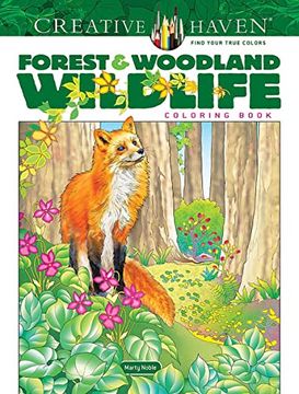 portada Creative Haven Forest & Woodland Wildlife Coloring Book (en Inglés)