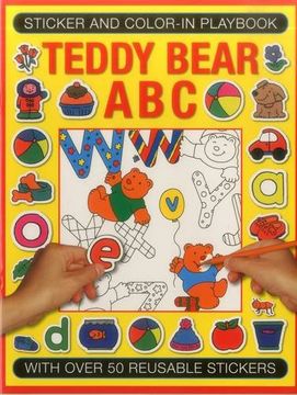 portada Sticker and Colour-in Playbook: Teddy Bear ABC: With Over 50 Reusuable Stickers (Sticker & Colour in Playbook)