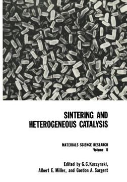 portada Sintering and Heterogeneous Catalysis (en Inglés)