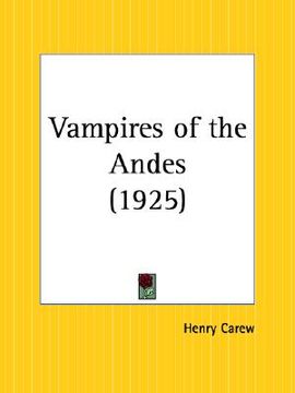 portada vampires of the andes (en Inglés)