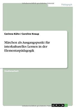 portada Märchen als Ausgangspunkt für interkulturelles Lernen in der Elementarpädagogik (German Edition)