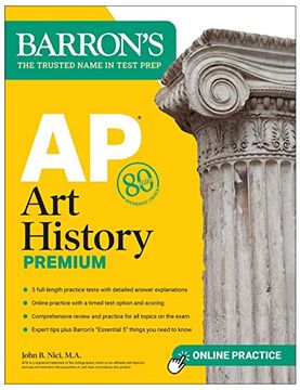 portada Ap art History Premium: 5 Practice Tests + Comprehensive Review + Online Practice (Barron'S Test Prep) (en Inglés)