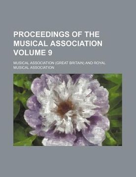 portada proceedings of the musical association volume 9