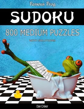 portada Famous Frog Sudoku 800 Medium Puzzles With Solutions: A Bathroom Sudoku Series 2 Book (Volume 14)