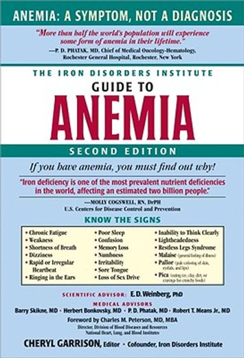 the iron disorders institute guide to anemia
