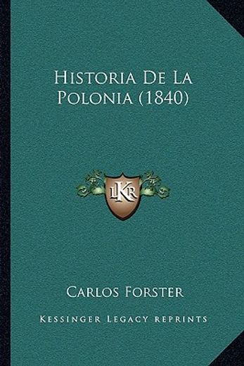 historia de la polonia (1840)