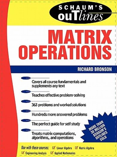 schaum´s outline of theory and problems of matrix operations