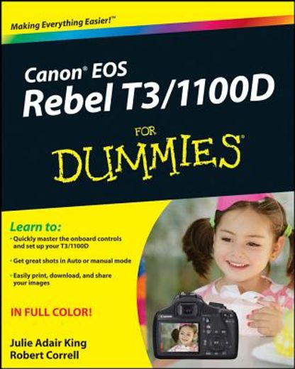 canon eos rebel t3 / 1100d for dummies (en Inglés)