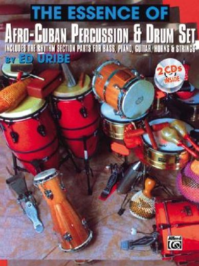 the essence of afro-cuban percussion and drum set,includes the rhythm section parts for bass, piano, guitar horns & strings
