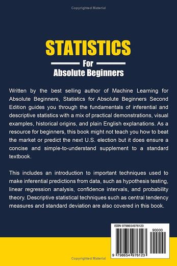 Statistics for Absolute Beginners (en Inglés)