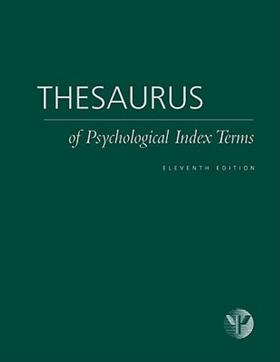 Thesaurus of Psychological Index Terms(r) (en Inglés)