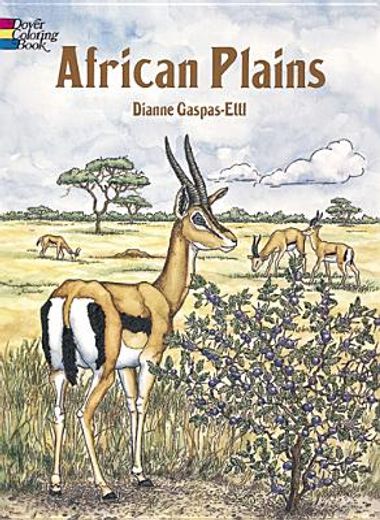 african plains coloring book
