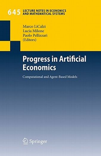 progress in artificial economics,computational and agent-based models