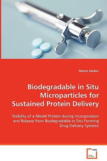 biodegradable in situ microparticles for sustained protein delivery