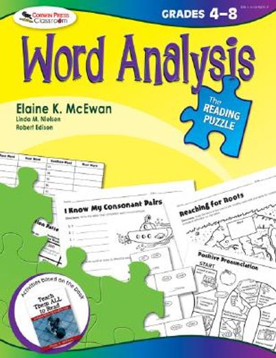 the reading puzzle,word analysis, 4-8