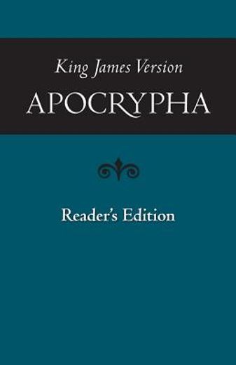 king james version apocrypha, reader´s edition (en Inglés)