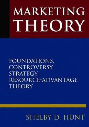 marketing theory,foundations, controversy, strategy, resource - advantage theory
