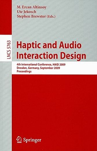 haptic and audio interaction design (en Inglés)