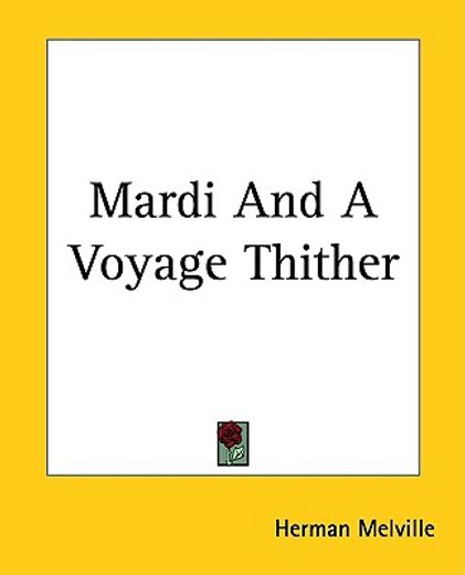 mardi and a voyage thither