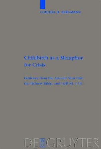 Childbirth as a Metaphor for Crisis (Beihefte zur Zeitschrift fur die Alttestamentliche Wissenschaft) (en Inglés)
