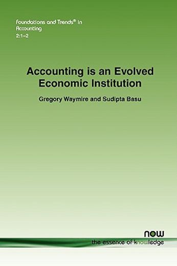 accounting is an evolved economic institution