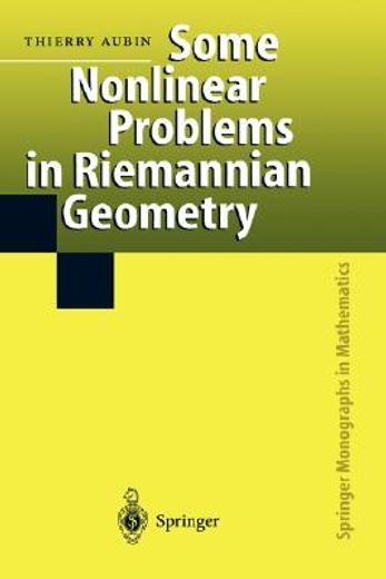 some non-linear problems in riemannian geometry (en Inglés)