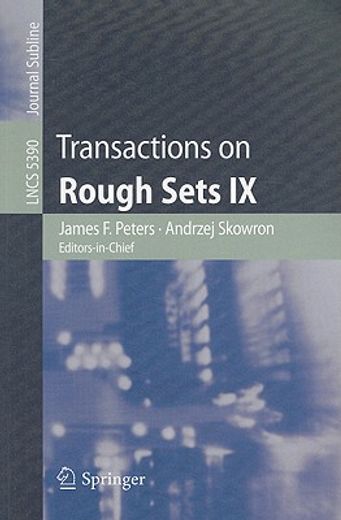 transactions on rough sets ix