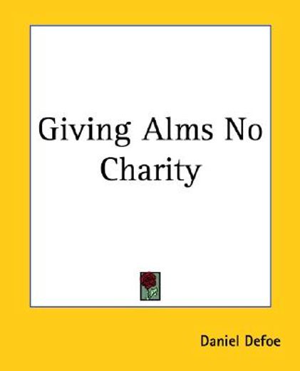 giving alms no charity