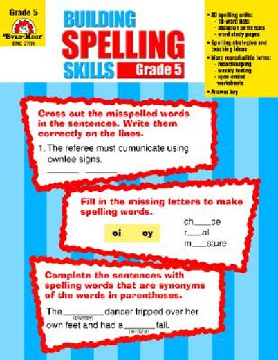 building spelling skills,grade 5 (en Inglés)