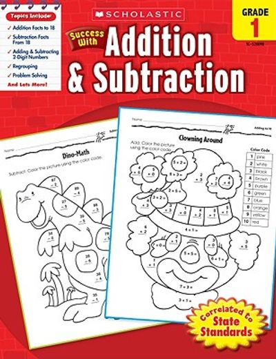 scholastic success with addition & subtraction, grade 1