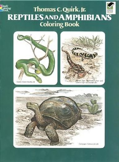reptiles and amphibians coloring book (en Inglés)