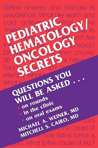 pediatric hematology/oncology secrets
