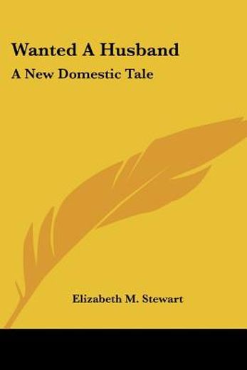 wanted a husband: a new domestic tale