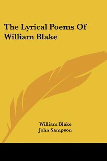 the lyrical poems of william blake
