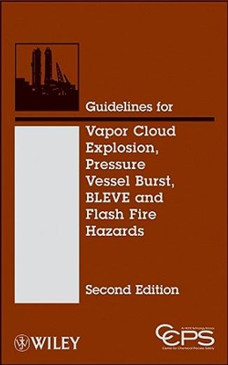 guidelines for vapor cloud explosion, pressure vessel burst, bleve and flash fire hazards (en Inglés)