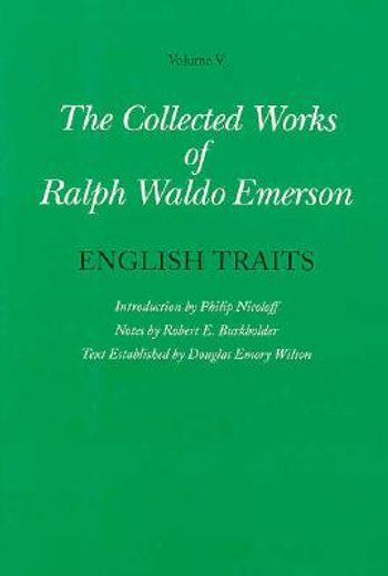 the collected works of ralph waldo emerson,english traits