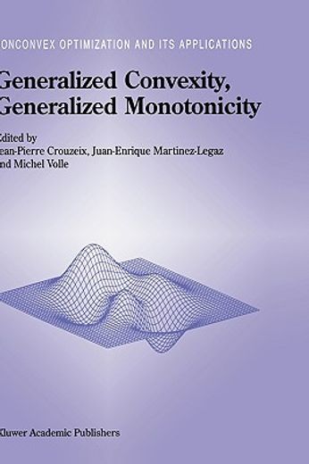 generalized convexity, generalized monotonicity (en Inglés)