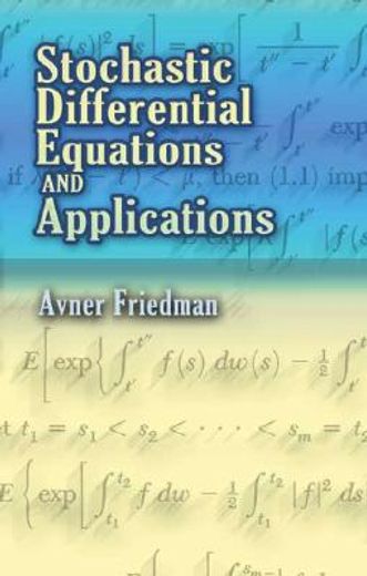 stochastic differential equations and applications
