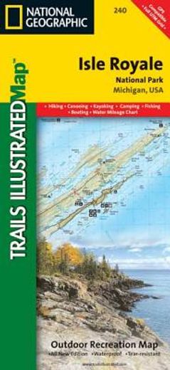 Isle Royale National Park: Trails Illustrated National Parks (en Inglés)