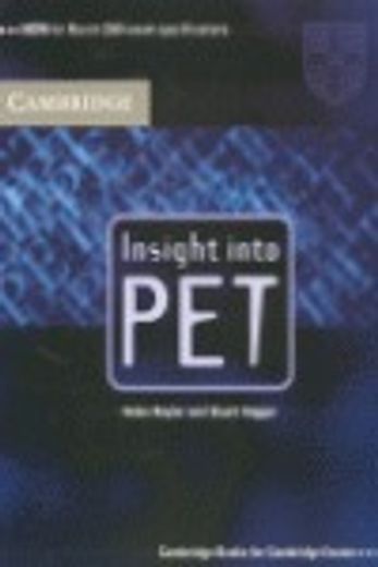 Insight Into pet Student's Book Without Answers (Cambridge Books for Cambridge Exams) (en Inglés)