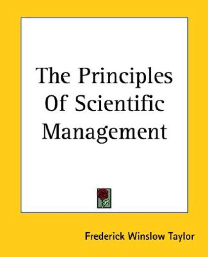 the principles of scientific management
