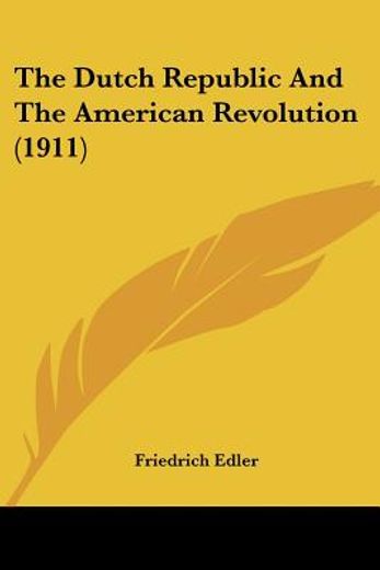 the dutch republic and the american revolution
