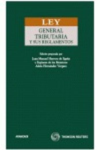 Libro Ley General Tributaria Y Sus Reglamentos De Aranzadi Buscalibre 1658