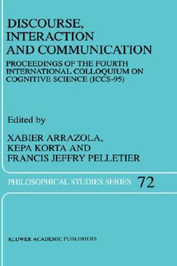 discourse, interaction and communication (en Inglés)