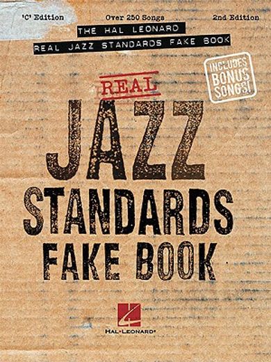 the hal leonard real jazz standards fake books,c edition (en Inglés)