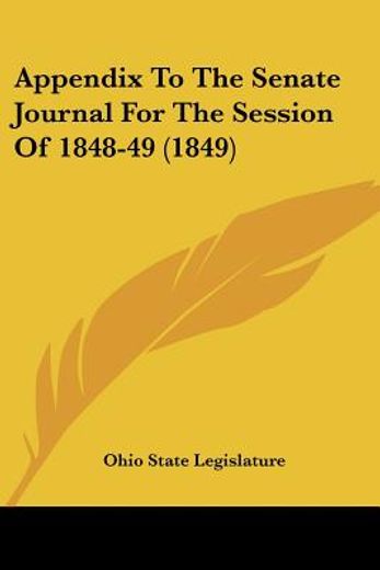 appendix to the senate journal for the s