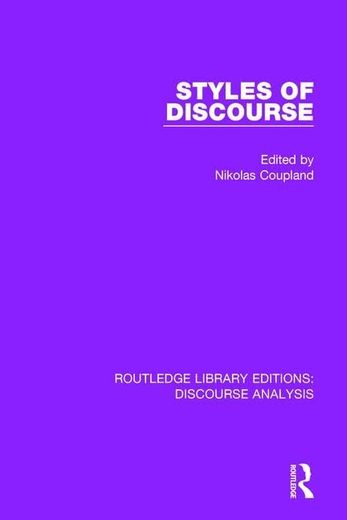 Styles of Discourse (in English)