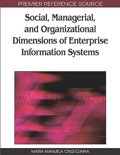 social, managerial, and organizational dimensions of enterprise information systems