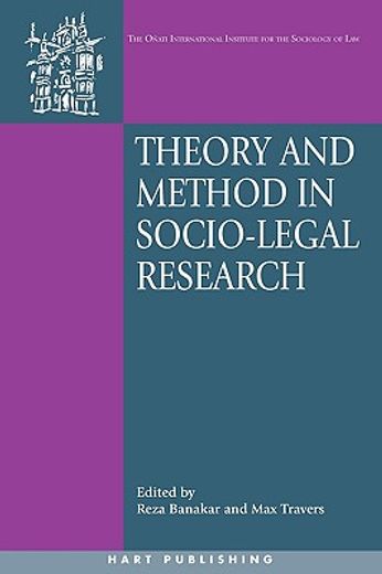 theory and method in socio-legal research (en Inglés)