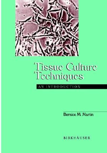 tissue culture techniques,an introduction